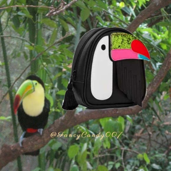 Bath & Body Works Sparkle Toucan Cosmetic Pouch - Picture 7 of 8